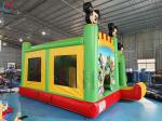 Custom Green Mickey Minnie Cute Anime Themed Kids Jumping Castle