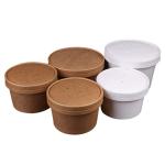 Various FDA Food Grade Custom Printed 12 oz Disposable Ice Cream Paper Gelato
