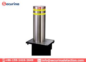 China 600mm Height Electric Rising Bollards , Hydraulic Bollard System 304 Stainless Steel factory