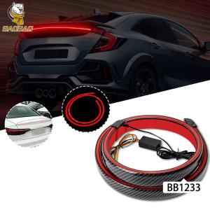 China Carbon Fiber LED Tail Light Strip Red 1000LM For Car For Motorcycle factory