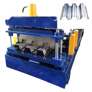 China Galvanized Steel Metal Deck Roll Forming Machine 15kw 380V factory