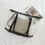 Transparent Bag Women New Trendy Summer Plastic Handbag Single Shoulder Mother