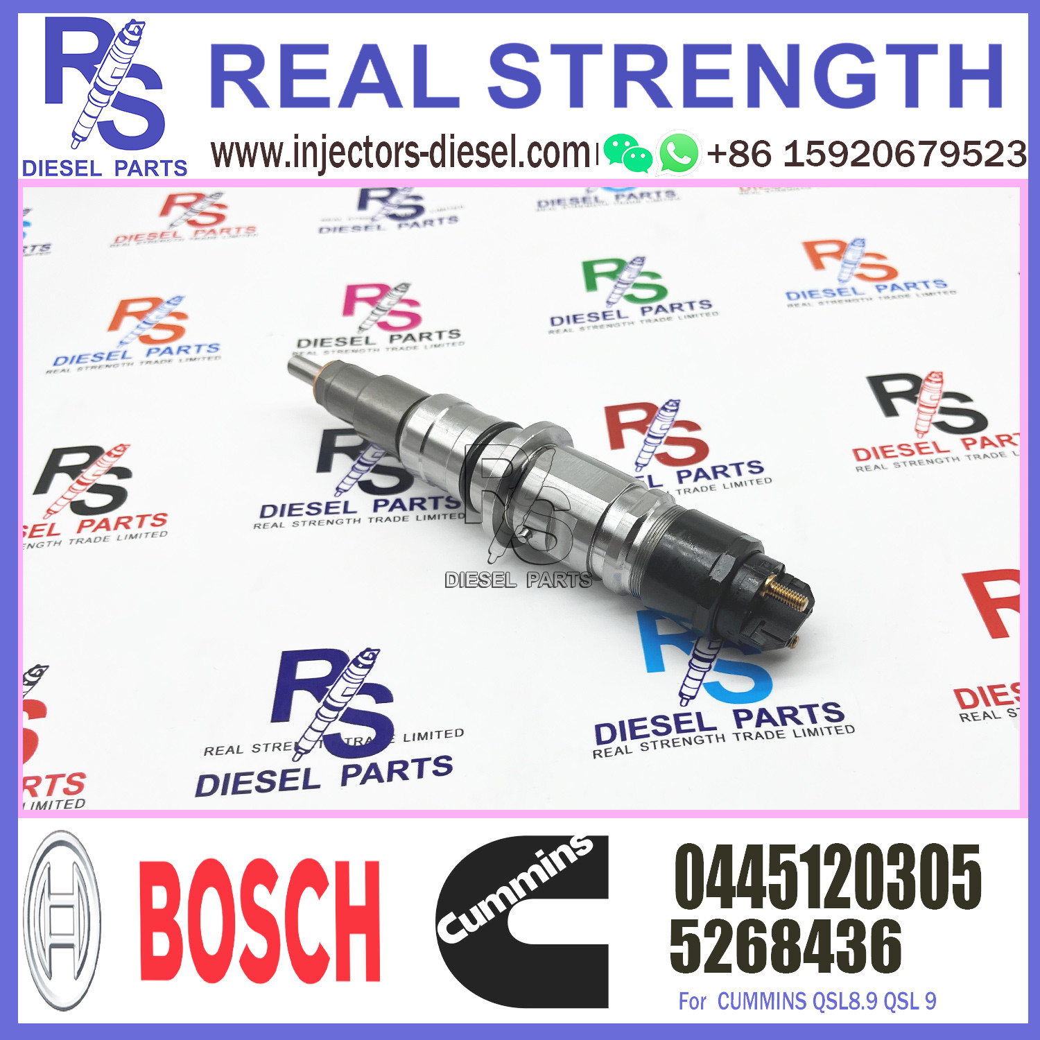 0445120305 high quality fuel injector for Toyota Hilux 1KD 0445120305 5268436