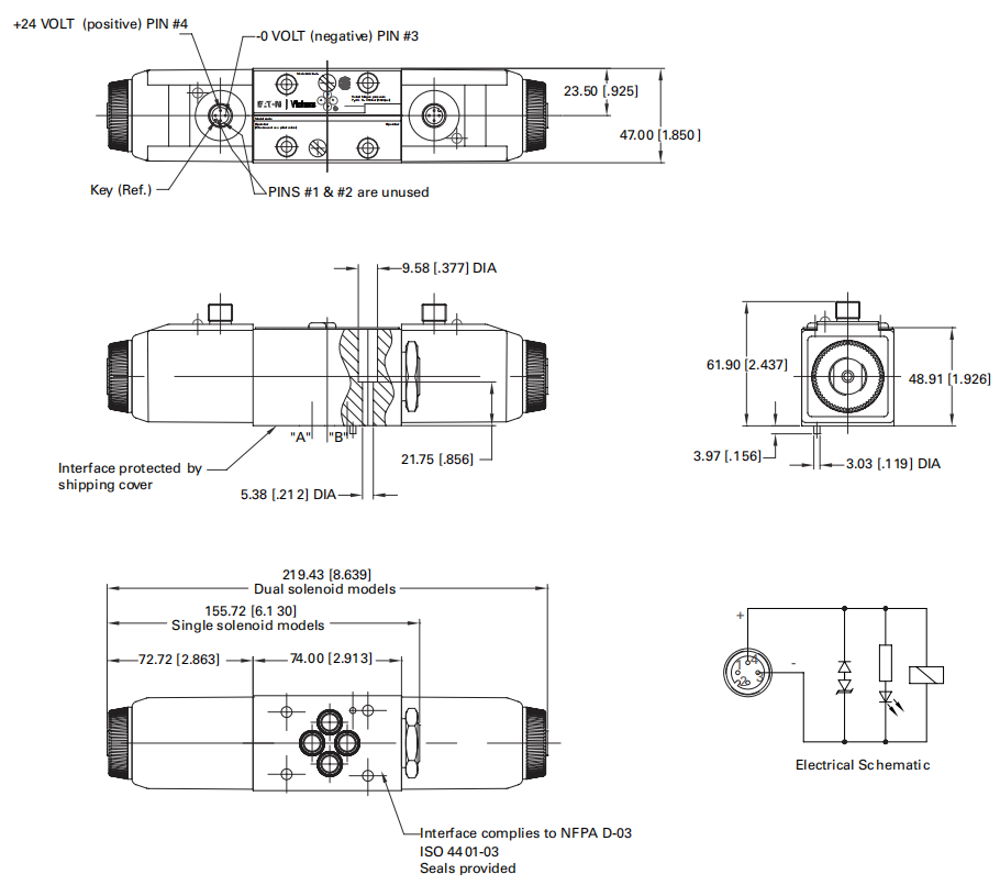 VICKERS DG4V-3-2N-M-U-H7-60 Electromagnetic Valve EATON