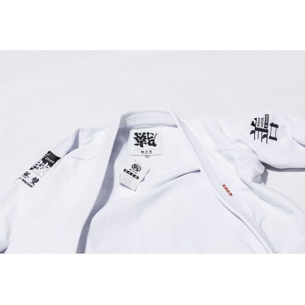 Adults Kids BJJ GI Uniform 550gsm 450gsm White Jiu Jitsu Gi Customized