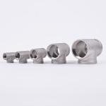 Sanitary Stainless Steel Pipe Fittings Round Head Code Casting Female Tee in 201