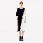 OEM Casual Clothing Fashion Patchwork T-Shirt Dress Women