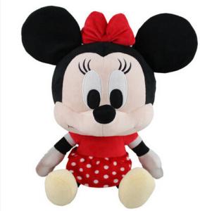 China Big Head Minnie Mouse Soft Toy Pink Disney Plush Toys with Custom Logo factory
