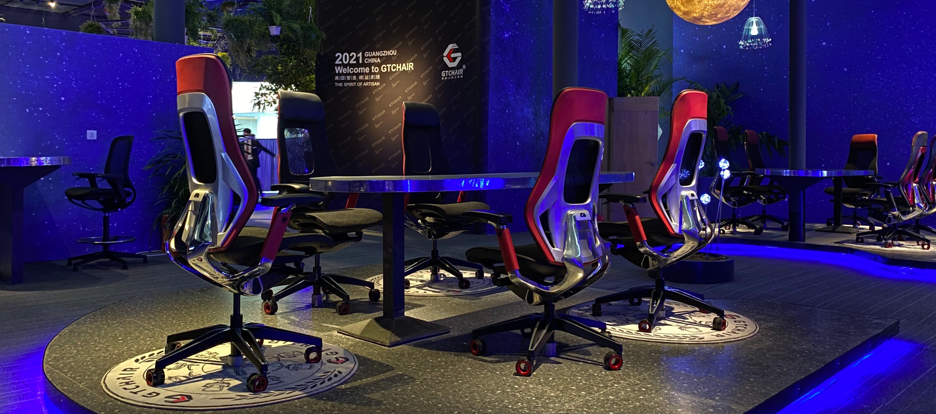 Roc Chair Red Luxury Height Adjustable Racing Chair Ergonomic Swivel Gaming Chairs