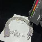 Vvs Miami Moissanite Chain Jewelry Cuban Link Sterling Silver Iced Out