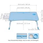 Hotel Restaurant Banquet Home Portable Foldable Lap Desk Bed Tray with Cup
