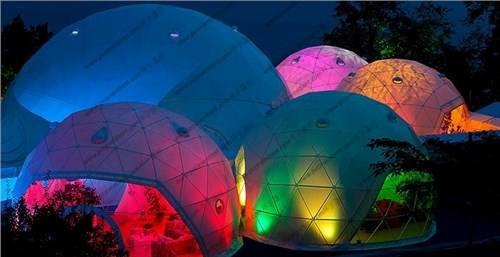 Lightweight Large Geodesic Dome Tent , Festival Geo Dome Camping For Big