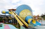 Interesting big Fiberglass Water Slides for 4 persons / time