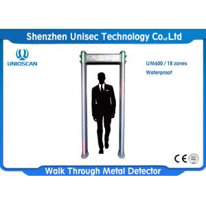 China LCD Screen 18 Zone Walkthrough Metal Detector Security Guard Check Adjustable Sensitivity on sale