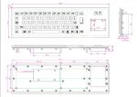 IP65 Waterproof PS2 67 Keys Metallic Trackpad Keypad