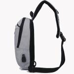 Unisex Multifunctional USB Charging Nylon Chest Bag