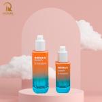 Factory Direct Sale 30ml 100ml 2 Color Gradient Glass Packaging Lotion Pump