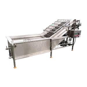 SUS304 10TPH Fruit Vegetable Washing Machine Stepless Shift