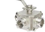 High Sealing Stainless Steel Ball Valve BPE Sanitary Pipe Fittings With Viton