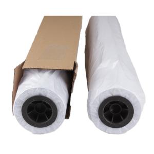 China Waterproof CAD Plotter Paper Roll White Bond Paper 58GSM Industrial factory