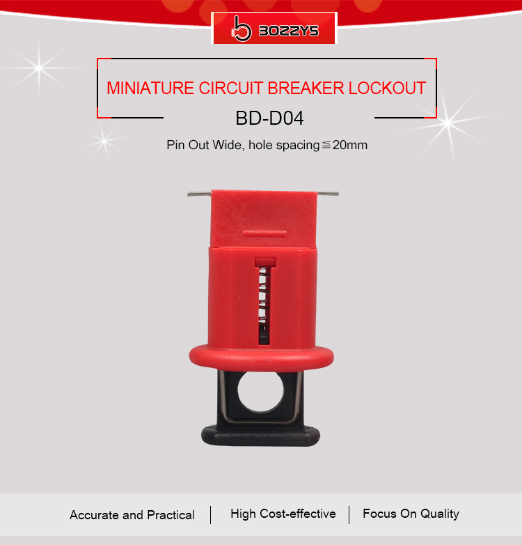 BOSHI Customized Color Miniature Circuit Breaker Lockout Device