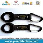 Outdoor sports using water bottle popular carabiner hook with rubber loop buckle