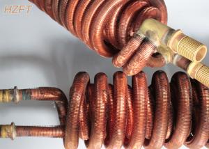 China Copper or Copper Nickel Fin Coil Heat Exchanger / Finned Tube Coils factory