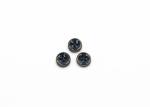 4 Holes Black Round Buttons Bulk For White T - Shirt / Printed Dress