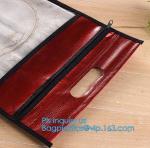 swimwear PVC vinyl Bag with slider zipper, frosted pvc zipper envelop document