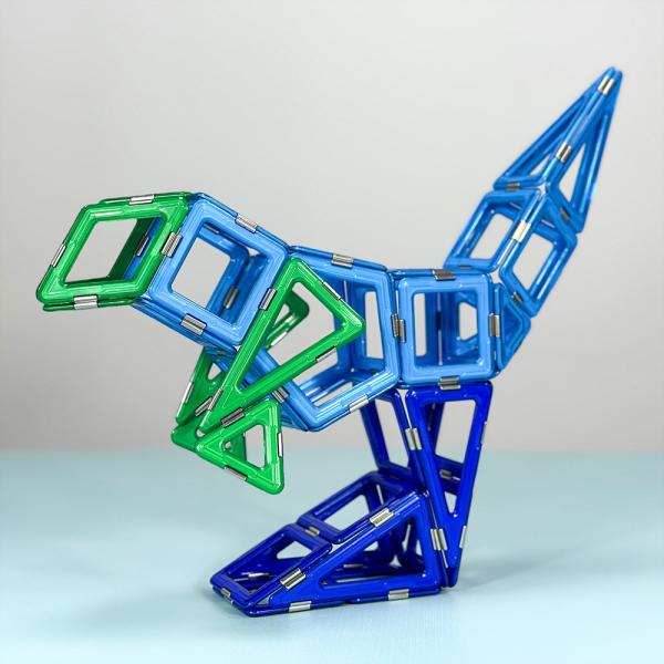 Popular Educational Magnetic Bricks Toys Velociraptor Magnetic Blocks 3D