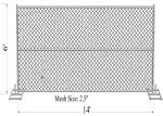 Chain Link Temporary Fence