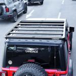 Adjustable Roof Mount Flat Rack for Jeep Wrangler JK JL 300kg Load Capacity