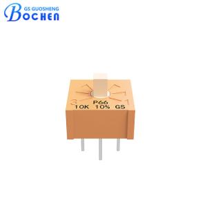 China Fully Sealed Single Turn Cermet 100k Trimmer 3387P-1 Top Adjustment factory