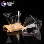 Food grade plastic clear dessert beverage square cup with good factory price