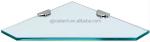 Clear Flat Tempered Glass Shelf for Bathroom Wall Mounted and Interior