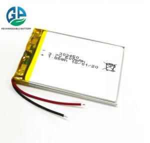 China Li Polymer KC Rechargeable 3.7V 500Mah 520Mah Lithium Ion Batteries 303450 3C Digital Electronic Battery factory