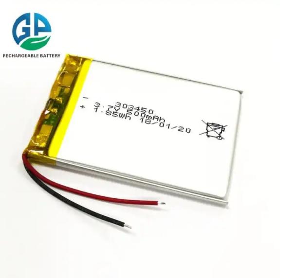 Li Polymer KC Rechargeable 3.7V 500Mah 520Mah Lithium Ion Batteries 303450 3C