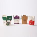 customized 8oz 16oz 26oz 32oz disposable pasta box PE coated taka away paper