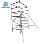 Building Construction Cleaning Aluminium Scaffolding Ladder , En1004 Mobile