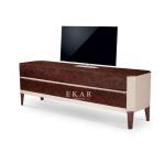 New Model Furniture Modern High Gloss Veneer Wooden Tv Stand W006H12A