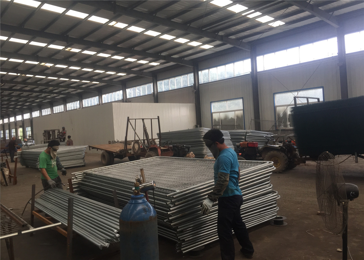 Portable Security Fence , Builders Temporary Fencing Q235 Steel Materials