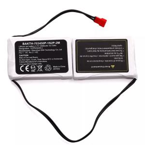 China Snow / Ski Boots Use Rechargeable Li-polymer Battery 703450P 1S2P 3.7V 2900mAH Lithium Ion Battery Pack on sale