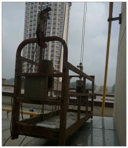 China Aluminium 6 meters 630kg ZLP630 suspended platform for building cleaning factory