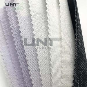 China Good Adhesive Cap Resin Shirt Interlining With PES LDPE Fusing on sale