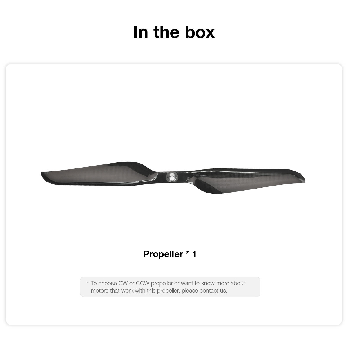 42 Inch Optimized Efficiency Carbon Fiber Propeller For Extended Flight Time