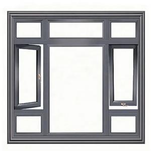 China Level 8 Air Tightness Consultation For Thermal Break Casement Windows In Modern Design factory