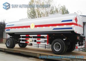 China Mild Steel Q235 / Q345 18000L Mechanical / Pneumatic Tanker Trailers 2 Axle factory