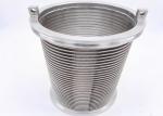 0.65mm Slot 1*2mm Wrap Wire Water Filter Elements Stainless Steel 316