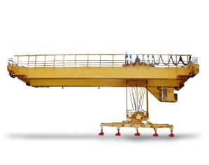 China Custom 15 Ton Double Girder Overhead Crane With Haning Beam factory