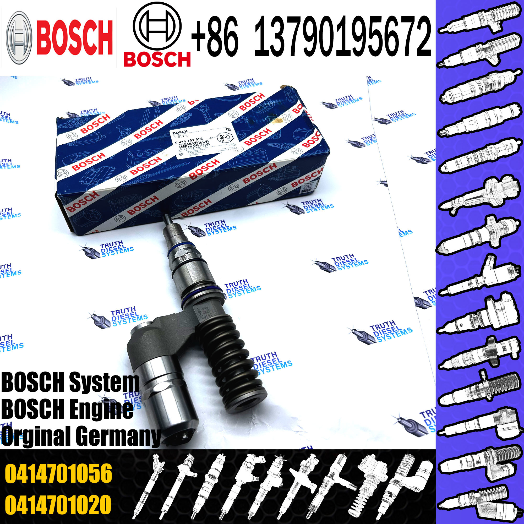 High Quality Diesel Fuel Unit Injector 0414701029 0414701030 0414701058 For SCANIA 1478643 1478648 579254